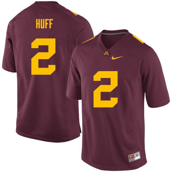 Men #2 Jacob Huff Minnesota Golden Gophers College Football Jerseys Sale-Maroon